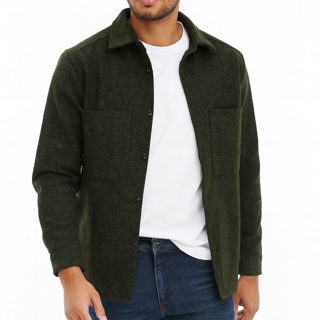 Dark Green Overshirt 1