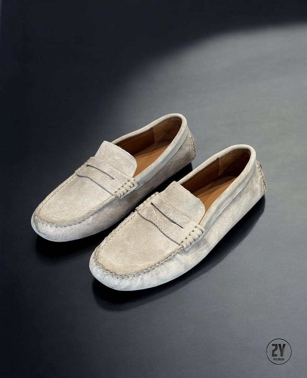 Suede Loafers – Beige 3