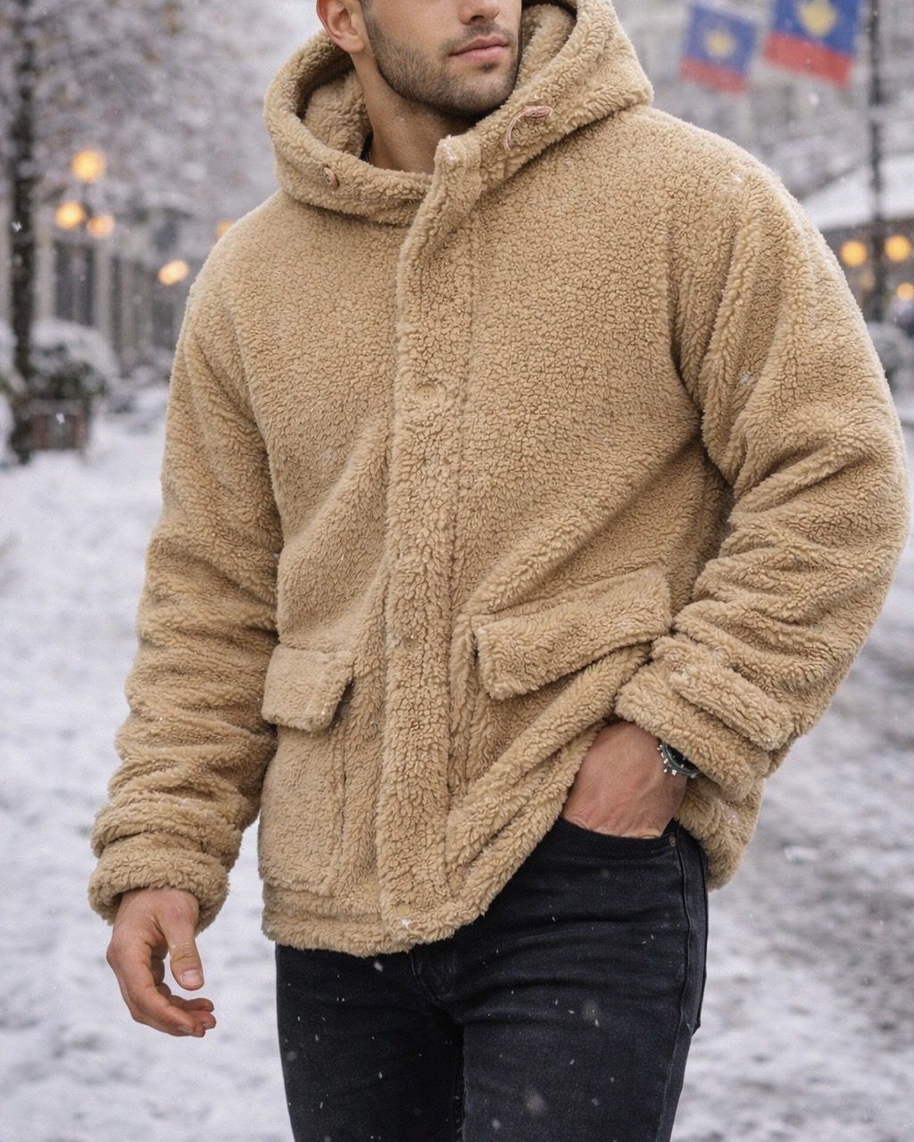 Alpine Teddy Hooded Jacket – Winter Warmth Style gallery.thumbnail 1