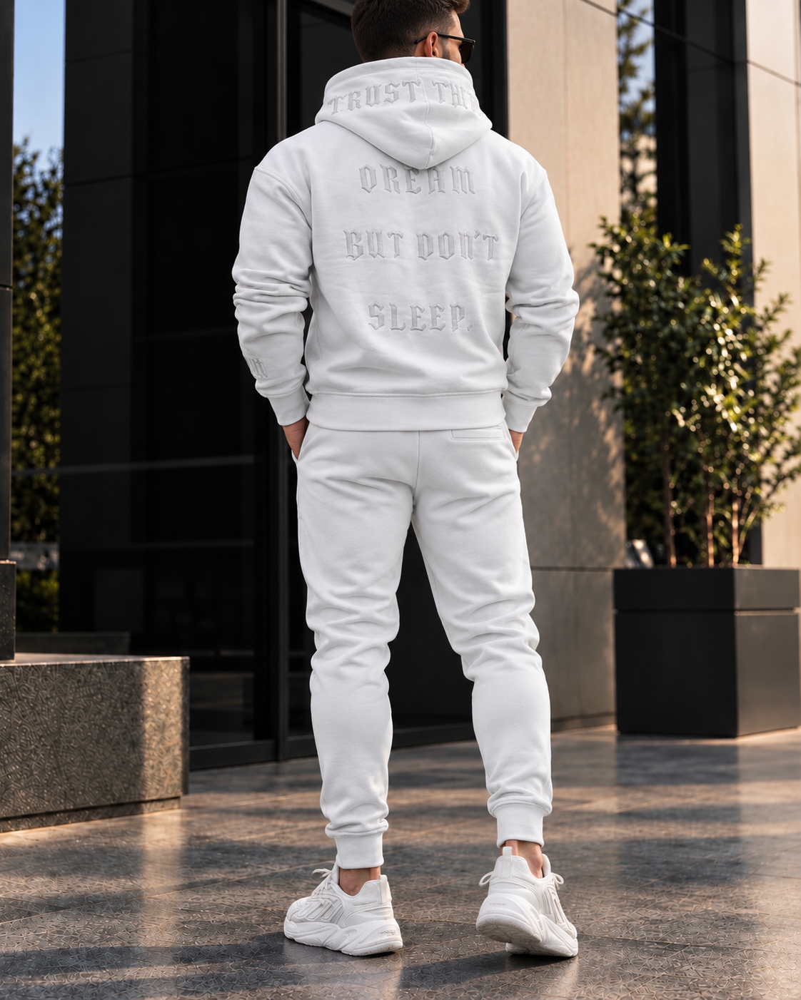 Ice Grey Premium Hoodie Tracksuit Set 2