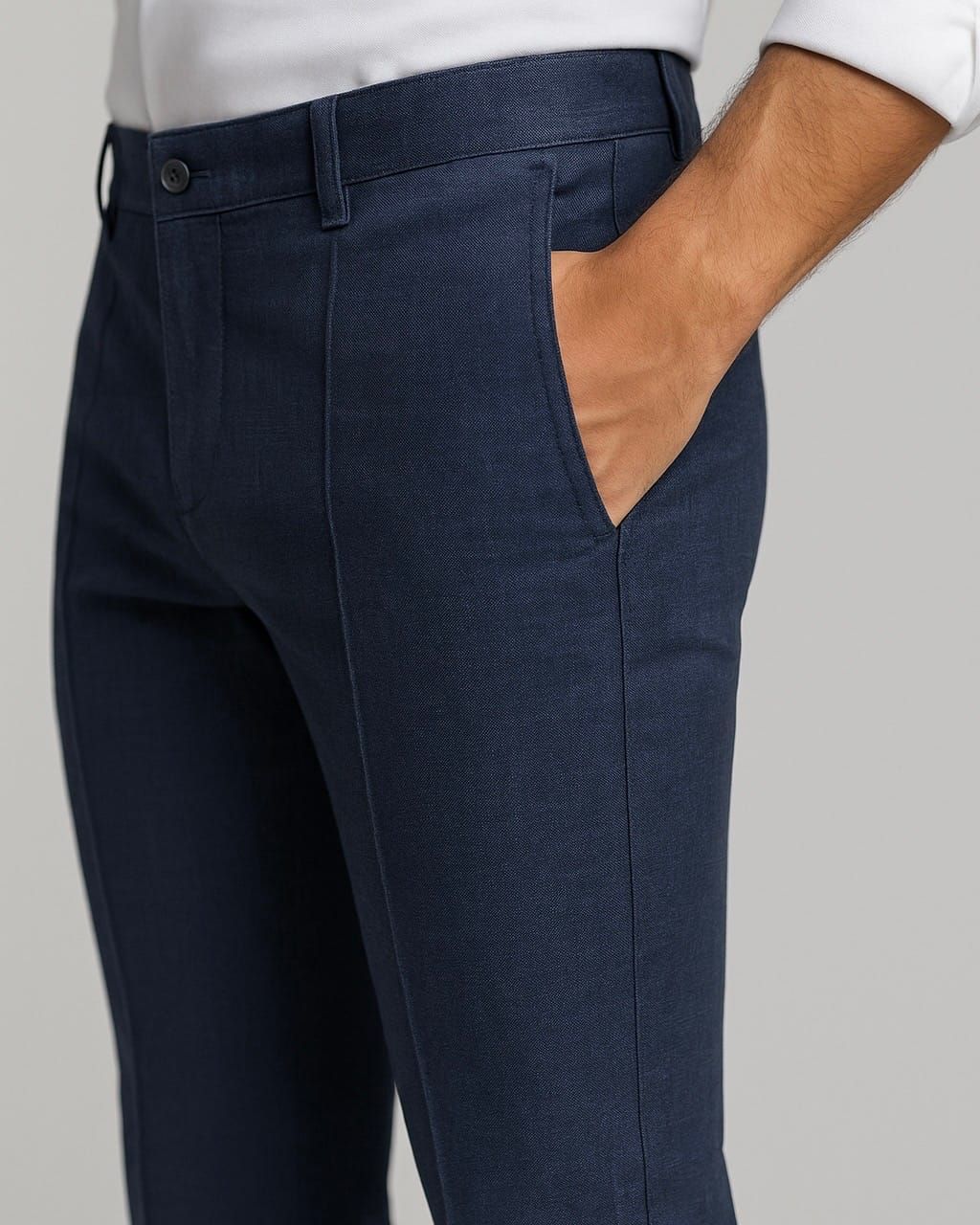 Navy Slim Fit Pants 2
