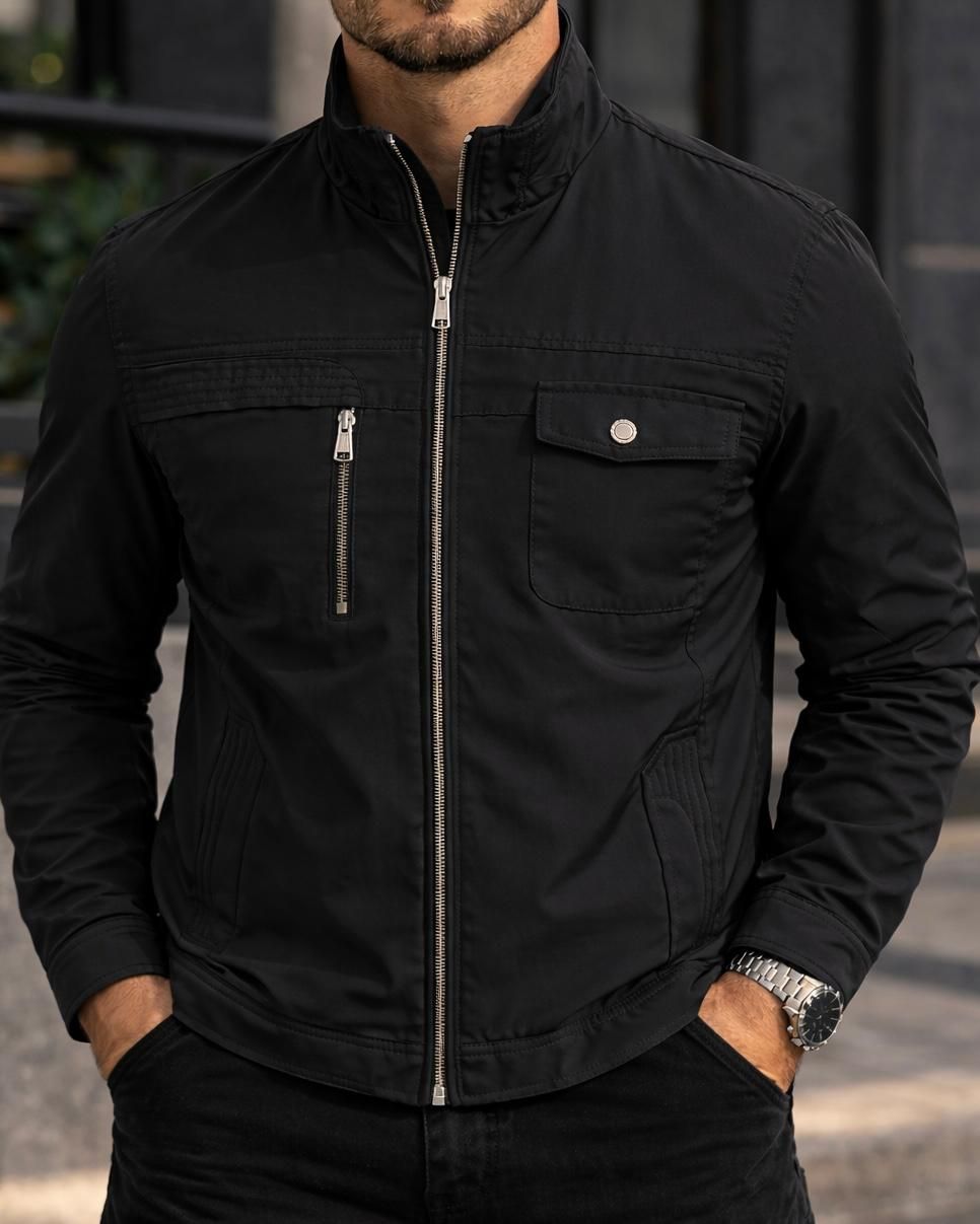 Modern Utility Jacket – Black gallery.thumbnail 2