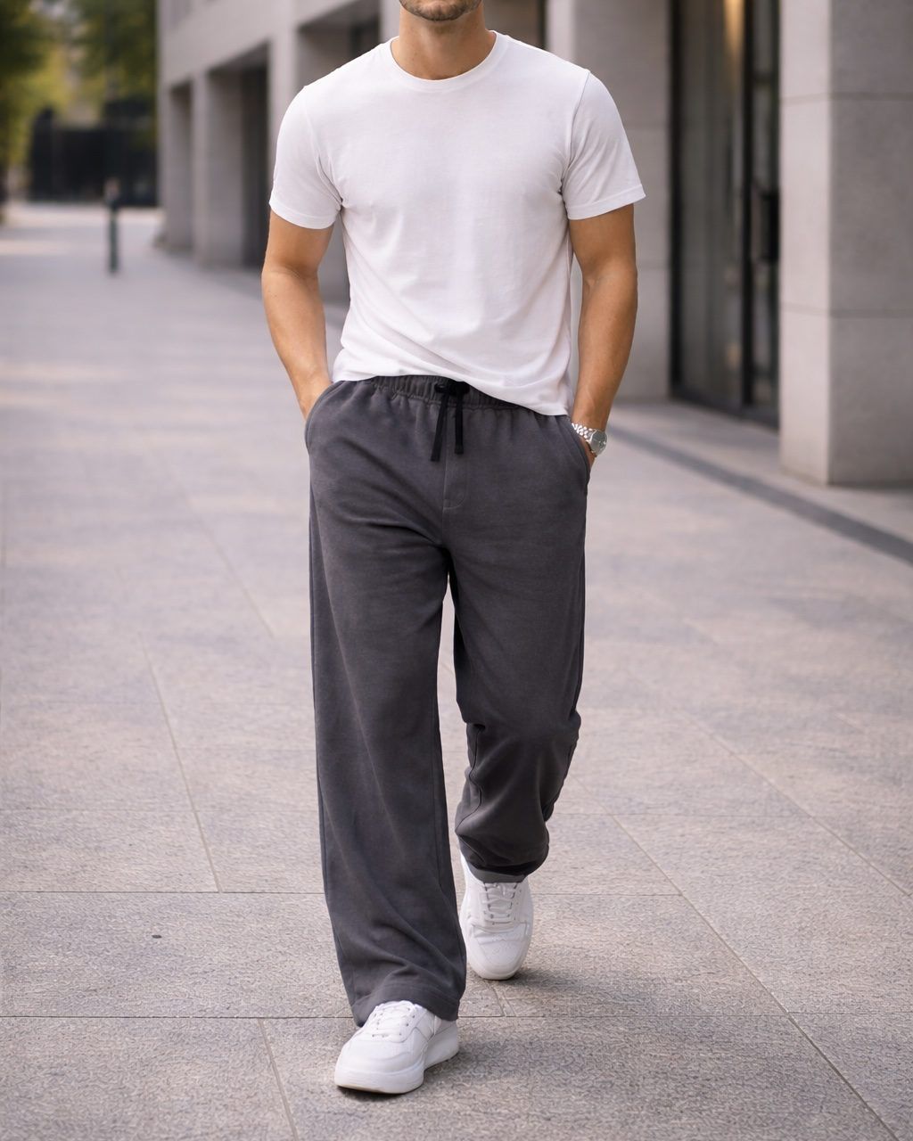 Grey Baggy Sweatpants gallery.thumbnail 3