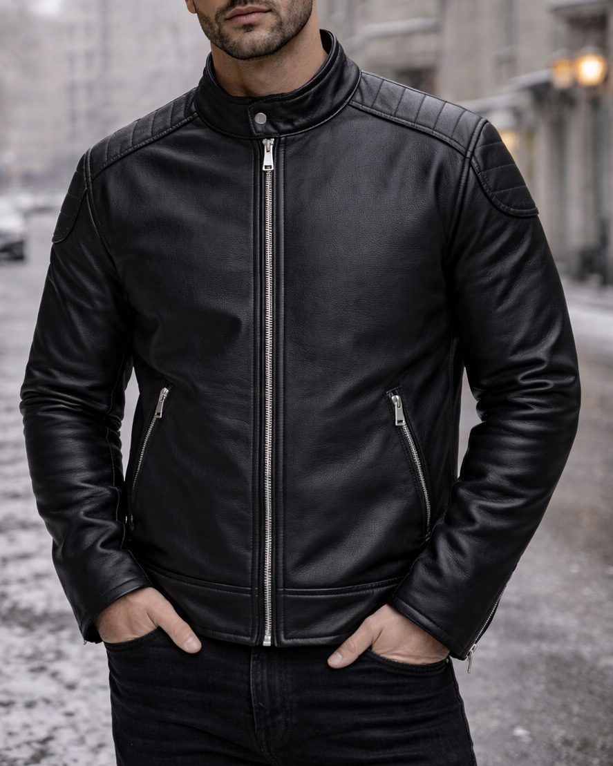 Noir Prestige Leather Jacket gallery.thumbnail 2