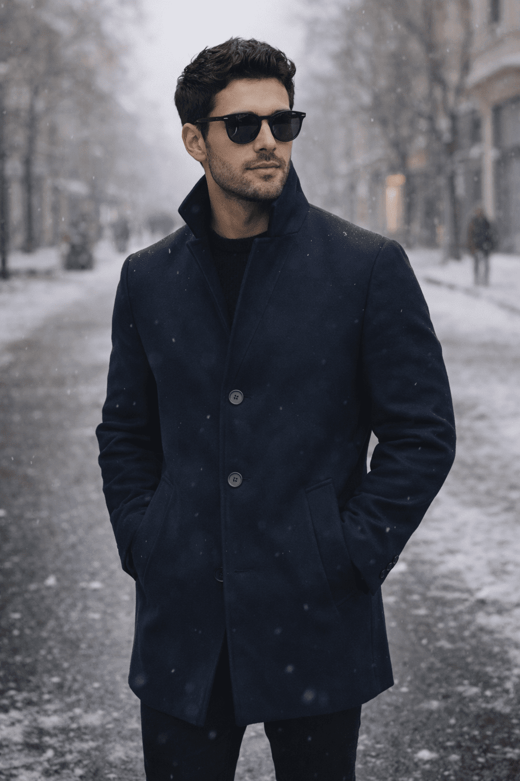 Men’s Winter Coat – Deep Navy gallery.thumbnail 1
