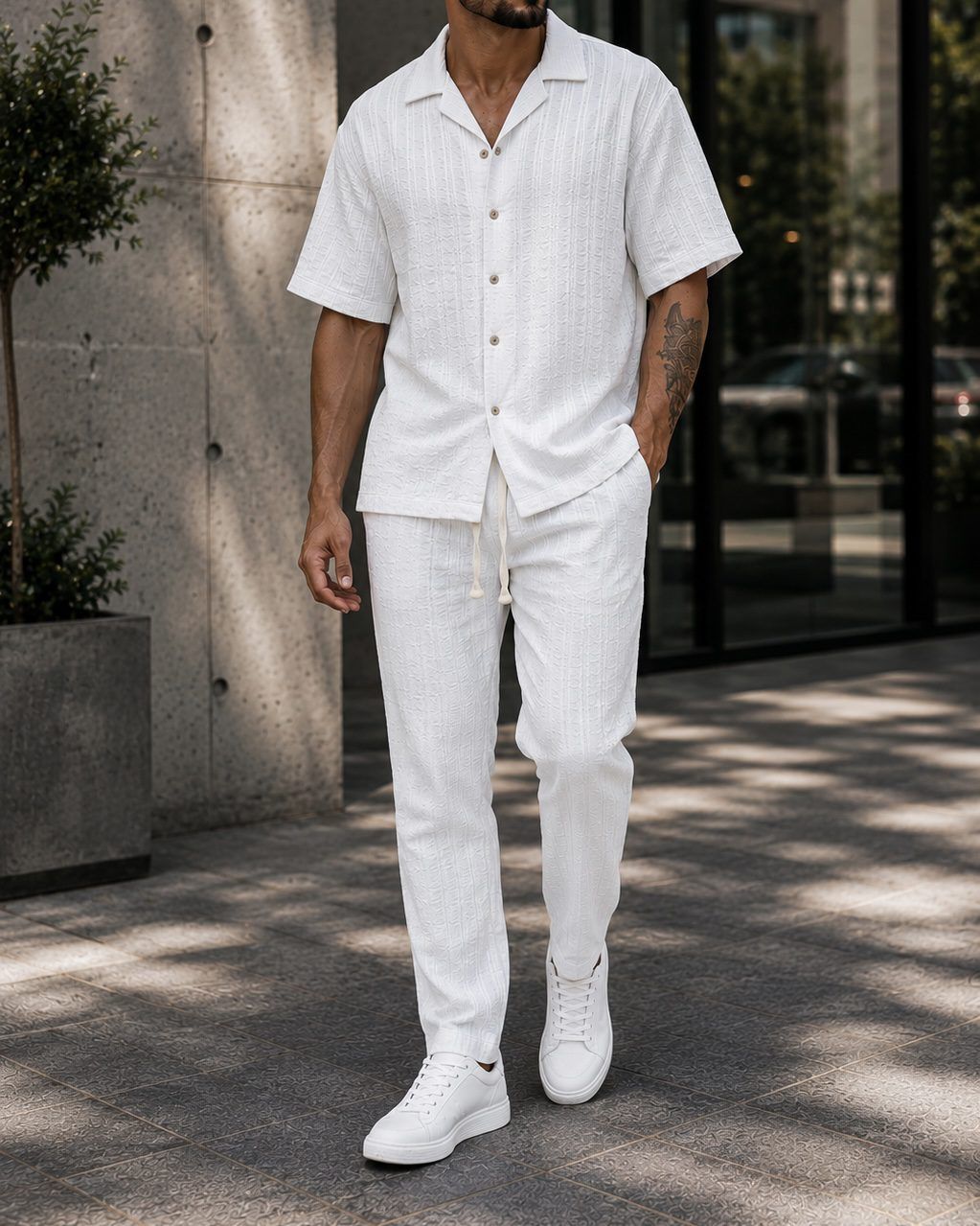 Textured Summer Set - White 1