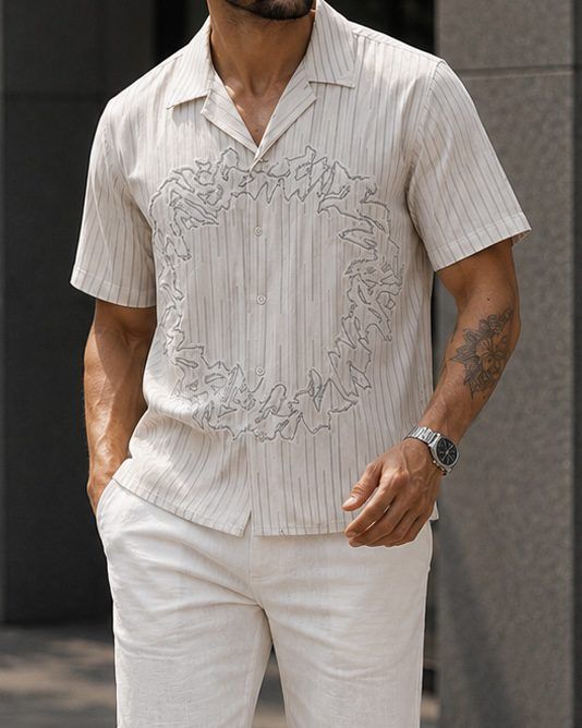 Embroidered Stripe Shirt gallery.thumbnail 2