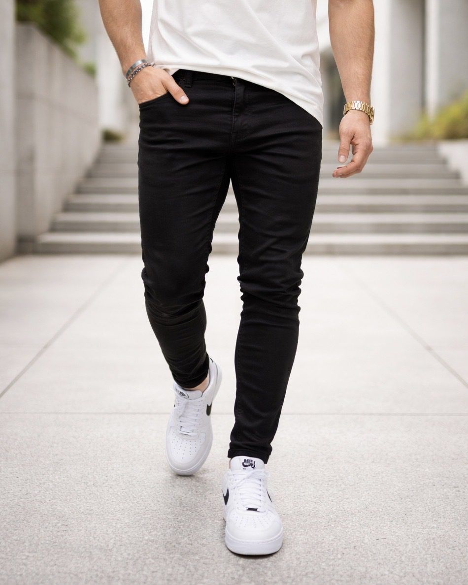 Premium Black Skinny Jeans gallery.thumbnail 2