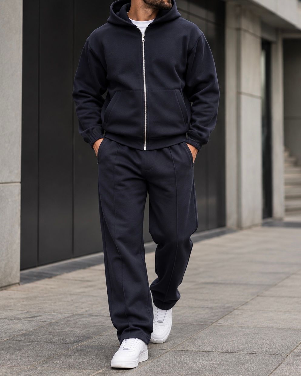 Essential Zip Hoodie Tracksuit Set gallery.thumbnail 2