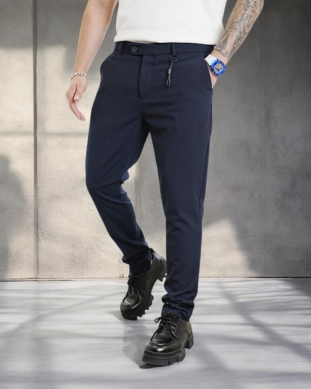 Dark Navy Smart Pants gallery.thumbnail 2