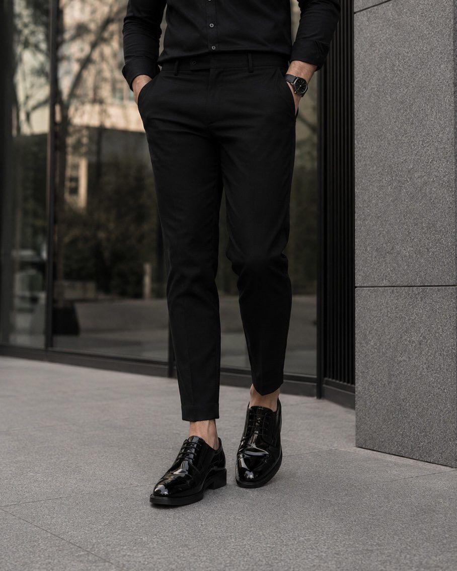 Elegant Glossy Shoes – Black gallery.thumbnail 6