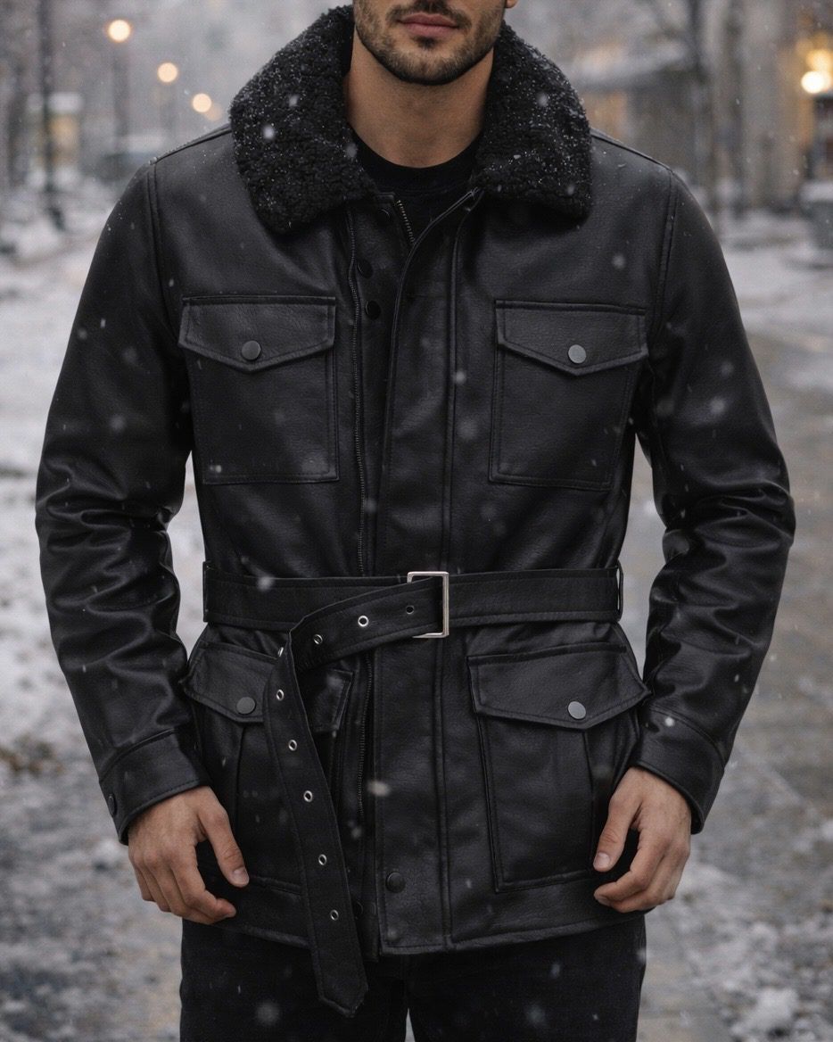 Noir Sovereign Leather Jacket gallery.thumbnail 1