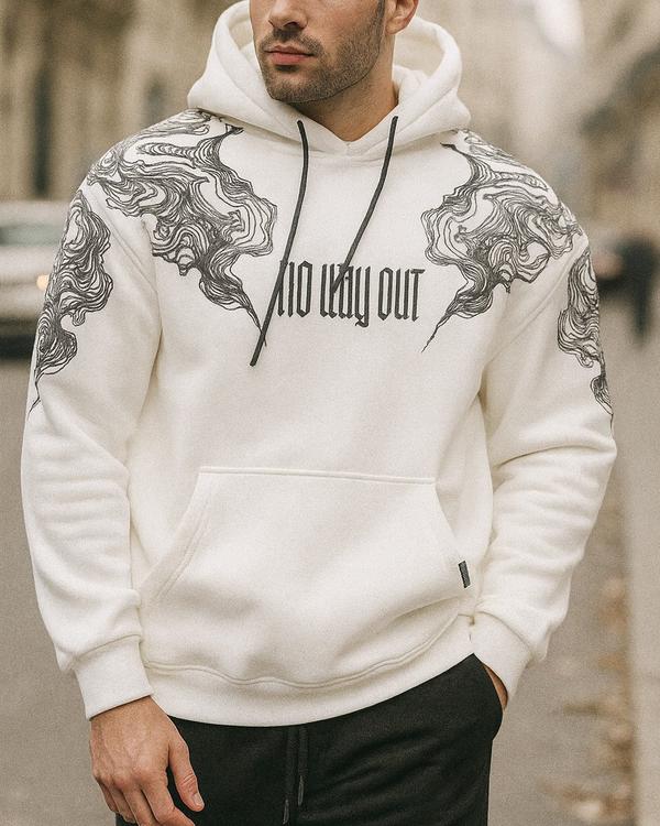 GRAPHIC HOODIE – WHITE