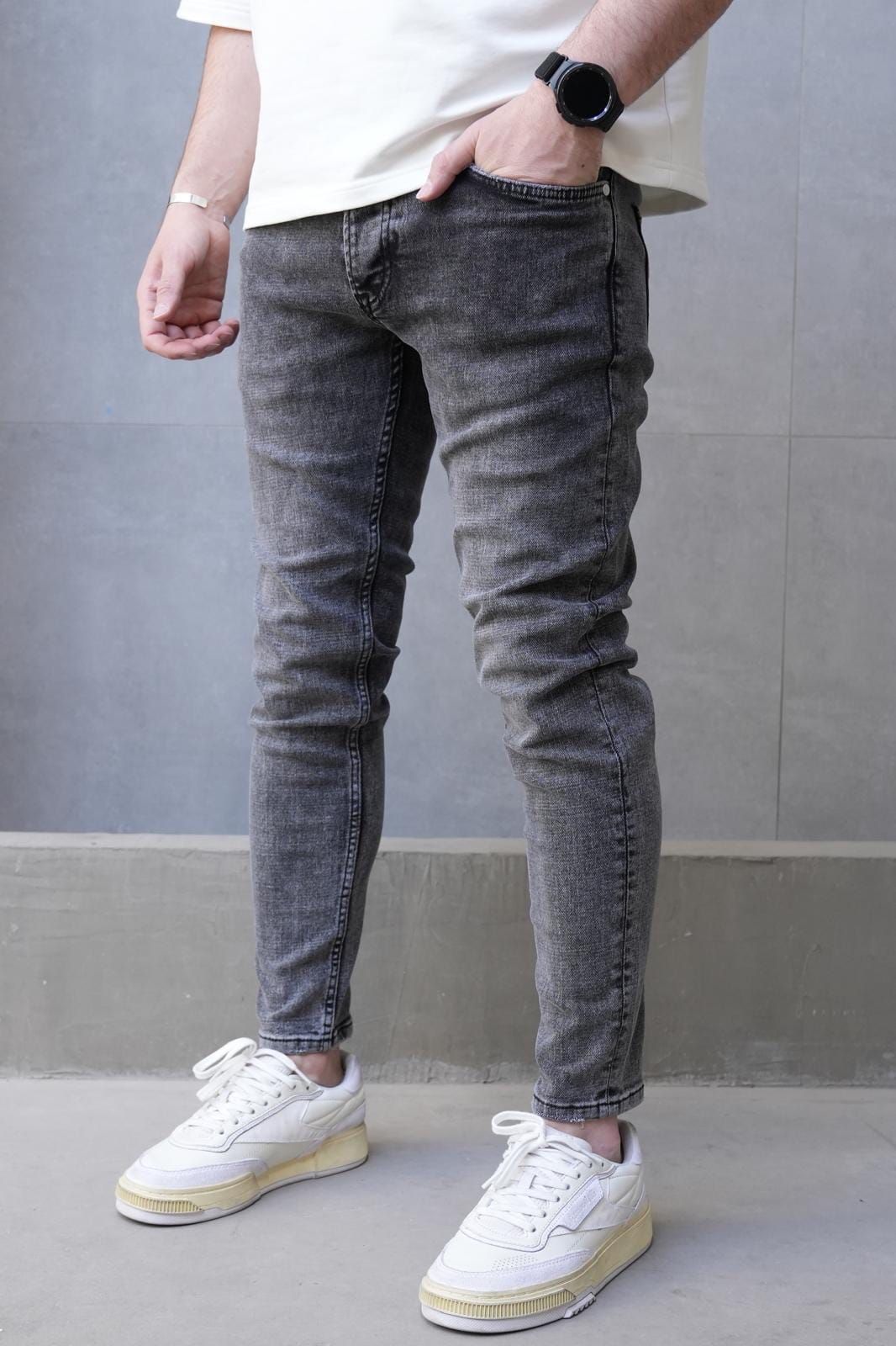 Washed Grey Skinny Jeans – 9885 gallery.thumbnail 2