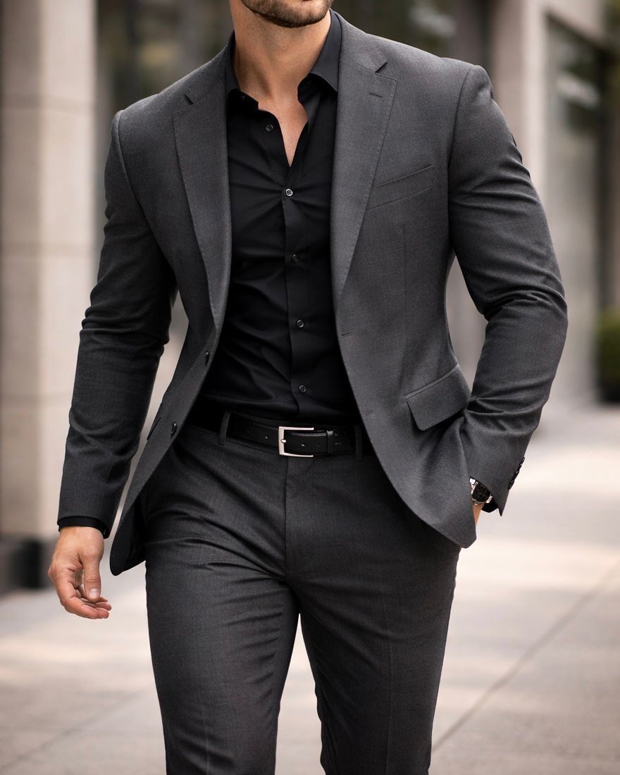 Essential Tailored Blazer – Charcoal Grey gallery.thumbnail 3